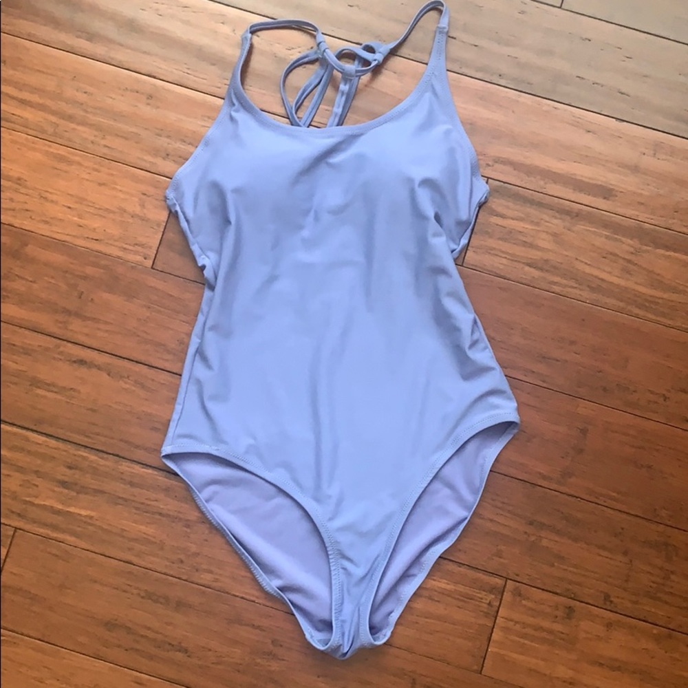esmera blue one piece bathing suit